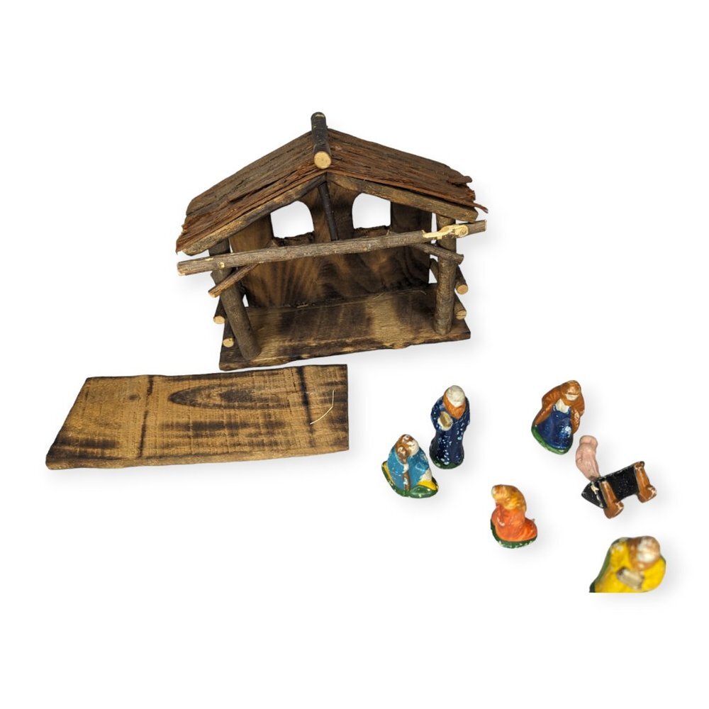 Vintage Rustic/Primitive Nativity Scene - Picture 7 of 14